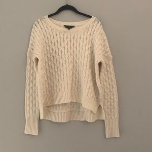 White Knit Jack by BB Dakota Sweater (S)